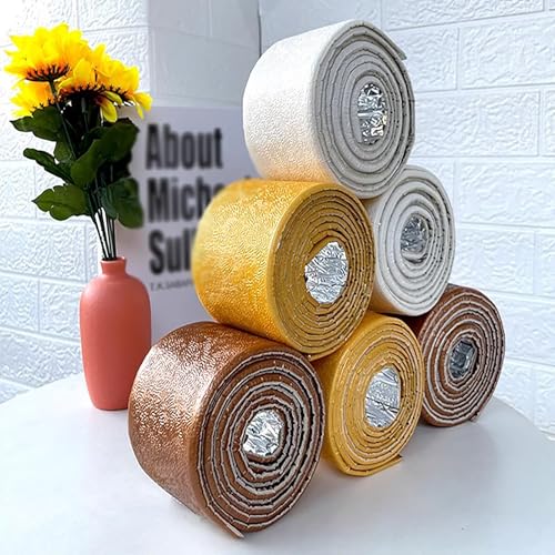 2M (6.56FT) Selbstklebende Sockelleiste & Dekorstreifen - Klebeprofil für Spiegelkanten, TV-Wand, Wohnzimmer Deko - Schnelle und Saubere Anbringung(Size:8CM,Color:Brown) von HENANCXF
