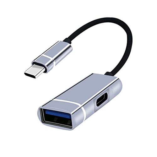 Ultraschnelle USB-C-Dockingstation 2-in-1 auf USB 3.0 + Aufladen von 5 Gbit/s Mehrfach-Datenkonverter-Splitter von HENANX