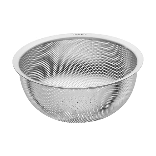 HENCKELS by ZWILLING TRIO Küchensieb 20 cm, rostfreier Loch-Edelstahl von HENCKELS by ZWILLING