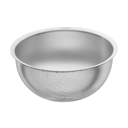 HENCKELS by ZWILLING TRIO Küchensieb 24 cm, rostfreier Loch-Edelstahl von HENCKELS by ZWILLING