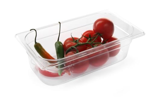 HENDI Gastronormbehälter, Temperaturbeständig von -40° bis 110°C, Skalierung, Geruchs- und geschmackneutral, 2,5L, Polycarbonat, GN 1/3, 325x176x(H)65mm, Transparent HENDI Gastronormbehälter, Temperaturbeständig von -40° bis 110°C, Skalierung, Geruchs- und geschmackneutral, 2,5L, Polycarbonat, GN 1/3, 325x176x(H)65mm, Transparent von HENDI