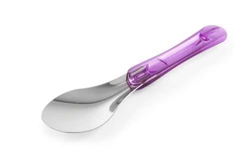 HENDI Eiscreme Spachtel , mit Tritan Griff, Spachtel Löffel, Eiscreme, 260mm, Edelstahl 18/10, Violett von HENDI