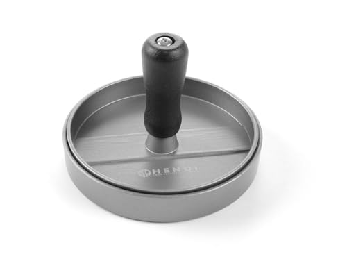HENDI Hamburgerpresse, für Burger Patties mit ø115 mm, Burgerpresse, Durchmesser, ø120x(H)80mm, Aluminium von HENDI