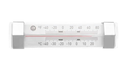 HENDI Kühlschrankthermometer, Temperaturmessgerät, Temperaturmesser, mit Aufhängehaken, Temperaturbereich von -40 bis 20 °C, 123x30x(H)19mm von HENDI