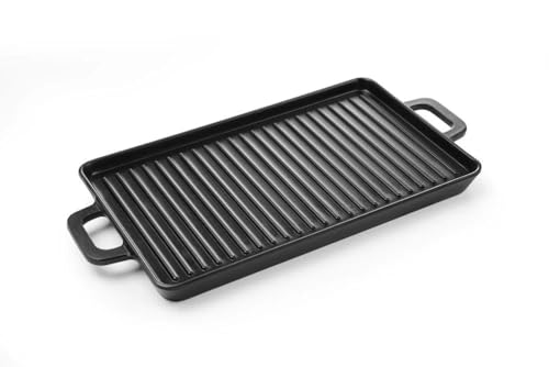 HENDI Miniatur Grillplatte, Little Chef, Grillplatte, Elektrogrill, Präsentierschüsseln, Melamin, 320x162x(h)20mm, Schwarz von HENDI