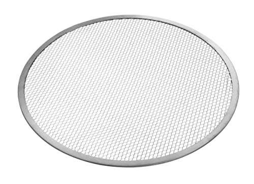 HENDI Pizza Screen, Pizzagitter, Pizzablech, Pizzaschieber, Ideal für gleichmäßiges Pizza-Backen, ø230mm, Aluminium, 144 Stück von HENDI