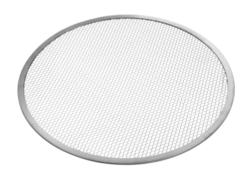 HENDI Pizza Screen, Pizzagitter, Pizzablech, Pizzaschieber, Ideal für gleichmäßiges Pizza-Backen, ø500mm, Aluminium von HENDI