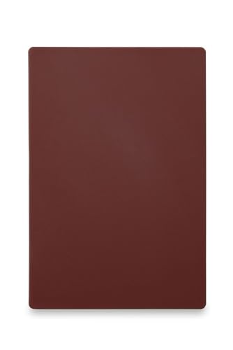 HENDI Schneidbretter, HACCP, Beidseitig nutzbar, für Braten, 600x400x(H)18mm, HDPE 500 Kunststoff, braun von HENDI
