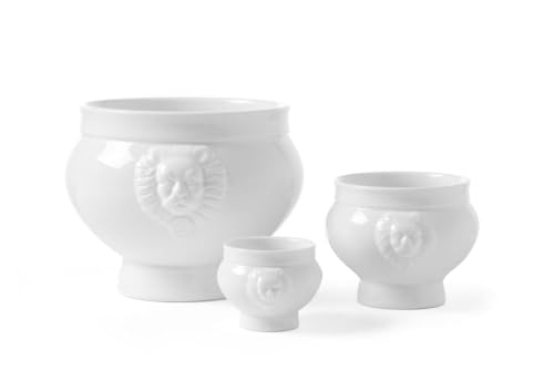 HENDI Suppenschüssel, Hohe Schlag- und Verschleißfestigkeit, geeignet für Mikrowelle, Geschirrspüler, Ofen, 0,5L, ø138x(H) 95mm, weißes Hotelporzellan (Packung mit 10) von HENDI