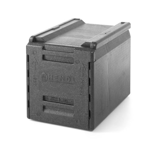 HENDI Thermo Catering Container, mit 5 Einschüben für GN-Behältern mit einem Abstand von 65mm, Thermo frontlader, 66L, 600x400x(H) 490mm, Polypropylen von HENDI