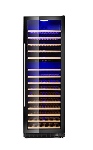 HENDI Weinkühlschrank, mit 2 Zonen, Getränkekühlschrank, Platz für 160 Flaschen, 447L, 220-240V, 150W, 595x685x(H)1795mm von HENDI