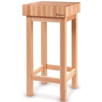 Hendi - Hackklotz aus Holz 400x400x150mm mit Sockel 505625 von HENDI