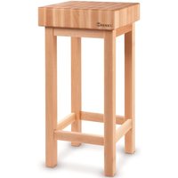 Hackklotz aus Holz 400x400x150mm mit Sockel - Hendi 505625 von HENDI
