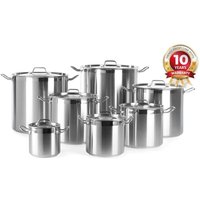 Hendi - Kochtopf, hoch - mit Deckel, Profi Line, 70L, ⌀450x(H)450mm von HENDI