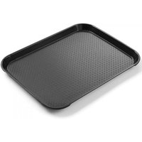 Kleines Tablett Fast Food Serviertablett Polypropylen SCHWARZ 878750 von HENDI
