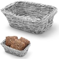 Rechteckiger Brotkorb aus Polypropylen grau 190x130x60 mm - Hendi 426784 von HENDI
