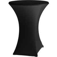 Runde Tischdecke ohne Bügeln, Durchmesser. 80cm Jerseystoff schwarz - Hendi 813164 von HENDI