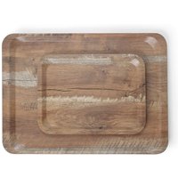 Serviertablett aus Melamin mit Holzoptik , Holz dunkel, 240x340mm - Hendi Serviertablett aus Melamin mit Holzoptik , Holz dunkel, 240x340mm - Hendi von HENDI