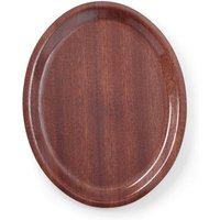 Hendi - Rutschfestes Kellnertablett aus Holz - oval 29x21cm von HENDI