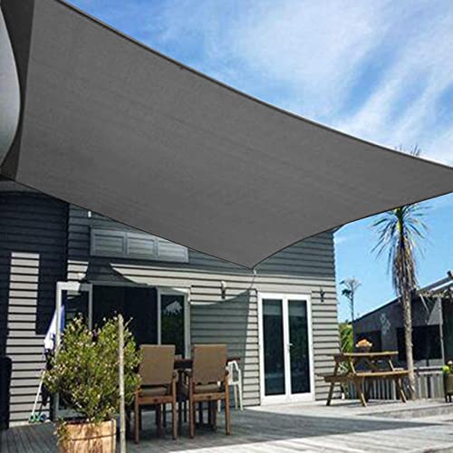HENG FENG Sonnensegel Rechteckig 2.5x3m HDPE Sonnenschutz Windschutz Atmungsaktiv mit UV Schutz für Balkon Garten Terrasse Anthrazit von HENG FENG