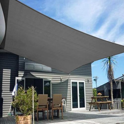 HENG FENG Sonnensegel Rechteckig 4x5m HDPE Sonnenschutz Windschutz Atmungsaktiv mit UV Schutz für Balkon Garten Terrasse Anthrazit von HENG FENG