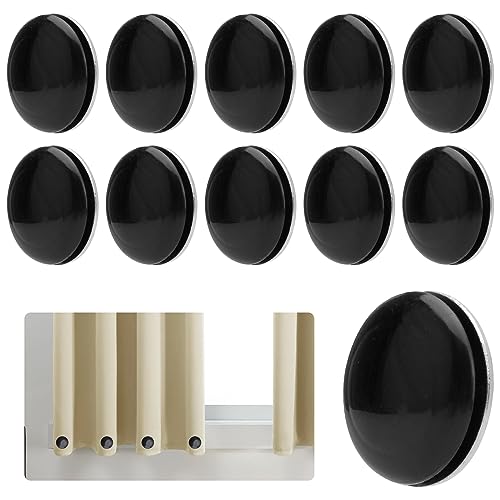 10 Paar Duschvorhang Gewichte, Duschvorhang Magnet Vorhang Gewichte, Duschvorhanggewichte, Starke Tischdecken, Wasserdicht Gardinenbeschwerer für Gardinen, Tischdecken, Duschvorhänge (Schwarz) von HENGBIRD