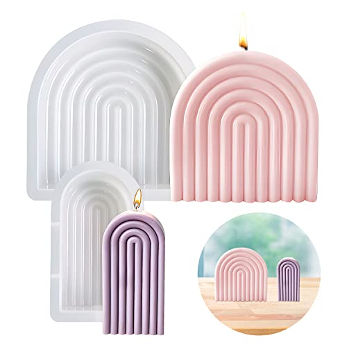2 Stück Regenbogenbrücken Kerzenformen, Kerzenform Kerzen, Seifenform Kuchen Fondant Silikon Kerzenformen Formen Backform für Seife, Kerzen Machen, Handwerk Ornamente Dekoration 2 Stück Regenbogenbrücken Kerzenformen, Kerzenform Kerzen, Seifenform Kuchen Fondant Silikon Kerzenformen Formen Backform für Seife, Kerzen Machen, Handwerk Ornamente Dekoration von HENGBIRD