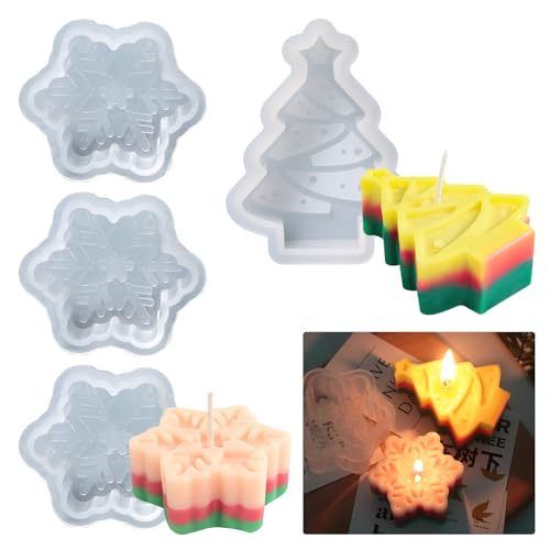 4 Stück Schneeflocke Kerzenform Silikonform Schneeflocke Seifenform Silikon Kerzengießform 3D Schneeflocke DIY Harz Formen Weihnachten Kerzen Gießform Weihnachten Epoxidharz Silikonform Handwerk 4 Stück Schneeflocke Kerzenform Silikonform Schneeflocke Seifenform Silikon Kerzengießform 3D Schneeflocke DIY Harz Formen Weihnachten Kerzen Gießform Weihnachten Epoxidharz Silikonform Handwerk von HENGBIRD