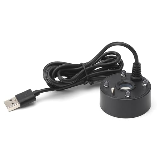 Aquarium Nebelmaschine, Ultraschall Nebler Vernebler USB LED Farbwechsel Nebelgerät mit Wassermangelschutz für Brunnen Teich Aquarium Einfach zu Bedienen 5 V Aquarium Nebelmaschine, Ultraschall Nebler Vernebler USB LED Farbwechsel Nebelgerät mit Wassermangelschutz für Brunnen Teich Aquarium Einfach zu Bedienen 5 V von HENGBIRD