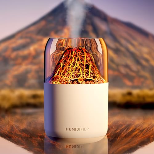 Flammen Aroma Diffuser Aroma Diffuser Flammeneffekt Flammen Diffuser Vulkan Diffuser Volcano Humidifier Volcano Vaporizer Raumduft Elektrisch Aroma-Diffuser DuftöLdiffusorenluftbefeuchter Luftdiffusor von HENGBIRD