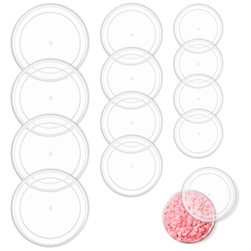 HENGBIRD 12 Stück Dosendeckel, Deckel für Dosen, Katzenfutter Konservendosen Deckel in 3 Größen 200g/500g/800g, Dosendeckel Hundefutter Staubdichter für Katzen Hundefutterdosen Milchpulverdosen von HENGBIRD