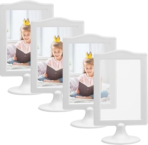 4 Stück Bilderrahmen Doppelseitig 10 x 15 cm Tisch Bilderrahmen Set vertikale Stehend Aufsteller Ständer Jeder Rahmen Hält 2 Bilder Party Tischnummernhalter 4 Stück Bilderrahmen Doppelseitig 10 x 15 cm Tisch Bilderrahmen Set vertikale Stehend Aufsteller Ständer Jeder Rahmen Hält 2 Bilder Party Tischnummernhalter von HENGBIRD