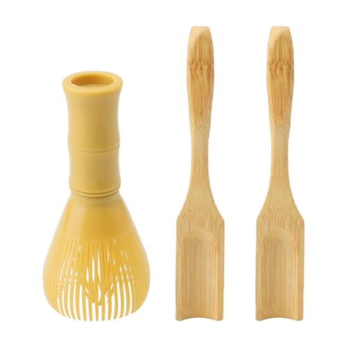 HENGBIRD Matcha Pinsel, Matcha Besen Set mit Matcha Löffel, Abnehmbar Matcha Whisk Matchabesen, Wiederverwendbarer Matcha Schneebesen, Matcha-Besen Matcha Tee Zubehör, Gelb HENGBIRD Matcha Pinsel, Matcha Besen Set mit Matcha Löffel, Abnehmbar Matcha Whisk Matchabesen, Wiederverwendbarer Matcha Schneebesen, Matcha-Besen Matcha Tee Zubehör, Gelb von HENGBIRD
