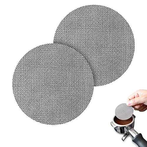 Puck Sieb, 58.5mm 2 Stück Puck Screen Gesinterte Kaffeefilter Kaffeefilterplatte, 1.7mm Dicke Wiederverwendbar Puckfilter Espresso Sieb für Siebträger Trichter Ersatzteile für Kaffeemaschine von HENGBIRD