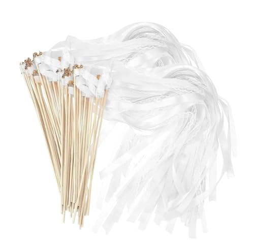 Wedding Wands, 30 Stück Stäbe mit Glocke und Hochzeitsbändern, Zauberstäbe Hochzeit Luftschlangen, Luftschlangen Werden für Hochzeiten Geburtstage Partys Feiertagsfeiern Verwendet Wedding Wands, 30 Stück Stäbe mit Glocke und Hochzeitsbändern, Zauberstäbe Hochzeit Luftschlangen, Luftschlangen Werden für Hochzeiten Geburtstage Partys Feiertagsfeiern Verwendet von HENGBIRD