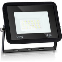 20W led Strahler Außen. Superhell 1700LM led Fluter Außenstrahler IP66 Wasserdicht Flutlicht Außenleuchter. Aussen Scheiwerfer 3000K Warmweiß. von HENGDA