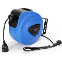 Hengda - swanew 20m kabelaufroller Strom Stromkabel Verlängerungskabel Steckdose Automatik Kabeltrommel mit Stopfunktion für Wandmontage von HENGDA