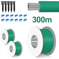 300m Begrenzungskabel Set Mähroboter Reparatur-Set Erdnägel Kabelverbinder - Hengda von HENGDA