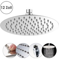 30cm Kopfbrause Rainshower Luxus Edelstahl Regendusche Brausekopf Duschkopf V304 von HENGDA