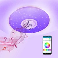 36W led Deckenleuchte mit ultradünnem Sternenhimmel-Effekt. APP-Steuerung und Bluetooth-Musik - rgb - Hengda von TOLLETOUR