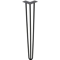 4er Set Hairpin Legs, 40 cm, schwarz, 3 Streben Tischbeine - Hengda von HENGDA