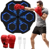 Hengda - Boxmaschine mit Musik Wandmontage Bluetooth Musik Boxing Boxautomat Rhythmus-Reaktionstrainer, wandmontierter Schlagtrainer Hengda - Boxmaschine mit Musik Wandmontage Bluetooth Musik Boxing Boxautomat Rhythmus-Reaktionstrainer, wandmontierter Schlagtrainer von HENGDA