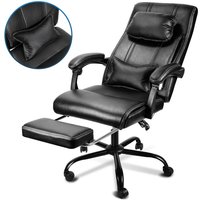 Gaming Stuhl Bürostuhl mit Lendenkissen, Fußstütze und Kopfstütze,Ergonomischer Bürostuhl Belastbar bis 150kg - Hengda von HENGDA