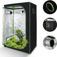 Growbox Beobachtungsfenster Gewächshaus Growzelt Indoor Pflanzenzelt 120x60x180CM von HENGDA