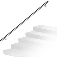 Handlaufset Wandhalter Edelstahl Handlauf Halter Treppe Haltegriff Treppengeländer 140 cm - Hengda von HENGDA