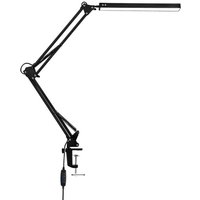 Swanew 10W led Schreibtischlampe Tischleuchten FlexBar Tischlampe Büroleuchte Beleuchtung Dimmbar für Arbeiten,Lernen Architektenlampe mit Schwenkarm von HENGDA