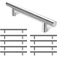 10x Möbelgriff 96mm Schrankgriffe Edelstahl Gebürstet Schubladengriffe Küchenschrank Türgriffe Küche Stangengriff Bohrlochabstand 96mm Gesamtlänge von HENGDA