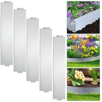 Hengda - 15M Rasenkante 100x18cm langlebig Garten Wegbegrenzung Verzinkt Gartenpalisade Pflanzen von HENGDA