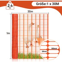 Swanew 1x30m Absperrzaun Bauzaun Warnnetz orange,Sicherheitszaun mobiles Netz, Kunststoff Fangzaun, Zaun flexibel Mobiler Zaun Hühnerzaun Geflügelzaun Swanew 1x30m Absperrzaun Bauzaun Warnnetz orange,Sicherheitszaun mobiles Netz, Kunststoff Fangzaun, Zaun flexibel Mobiler Zaun Hühnerzaun Geflügelzaun von HENGDA