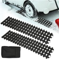 Hengda - swanew 2 Stück Anfahrhilfe max.3.5t Sandbleche 80cm pkw lkw Traktionsplat von HENGDA
